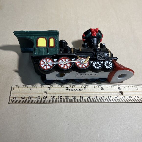 VTG O’ Well 1990s HOLIDAY TIME Train Set, Christmas Collectible Porcelain 3 PC - Picture 8 of 10